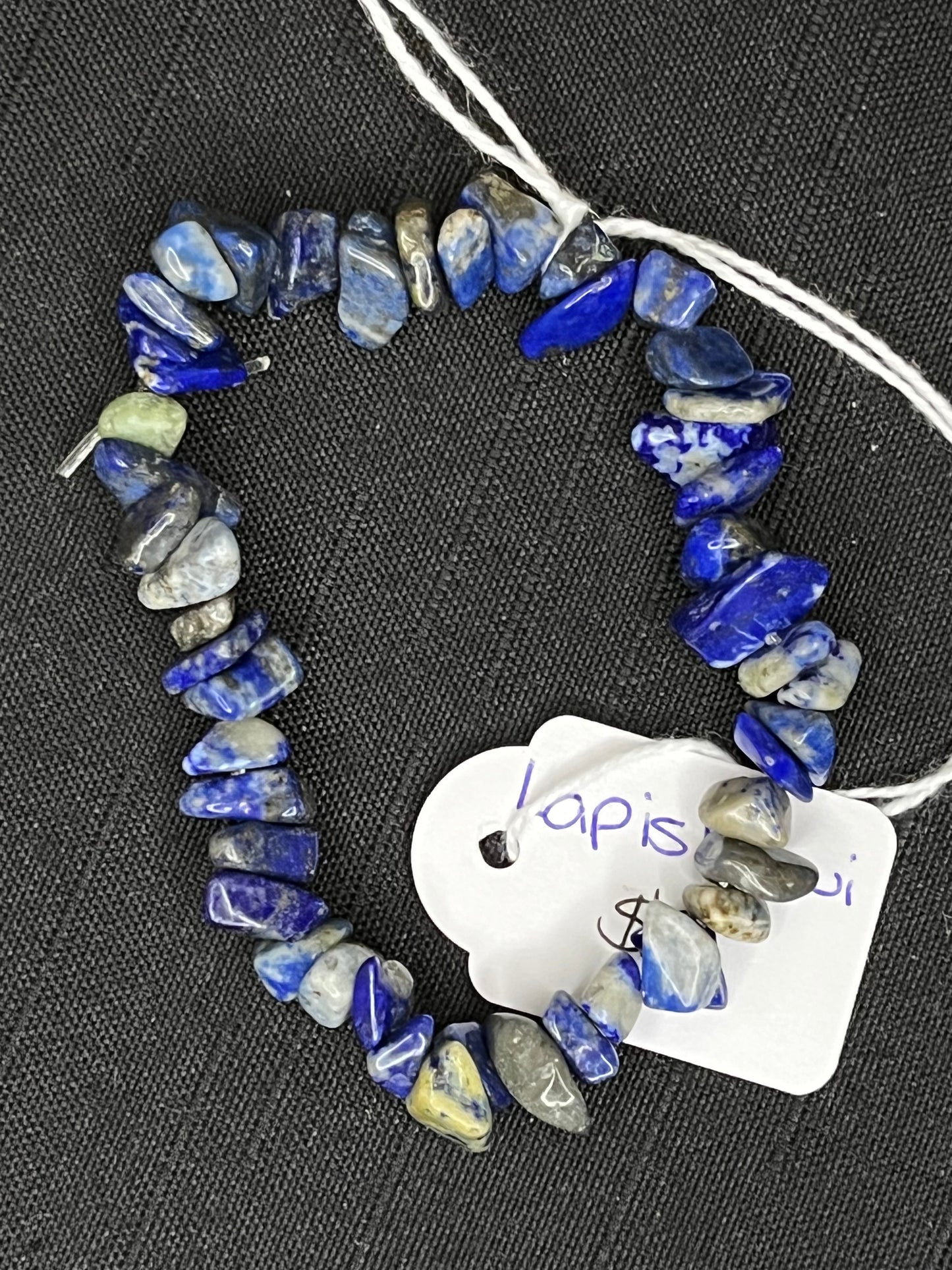 Lapis lazuli chip bracelet