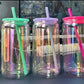 Rainbow iridescent 16oz libbey glass