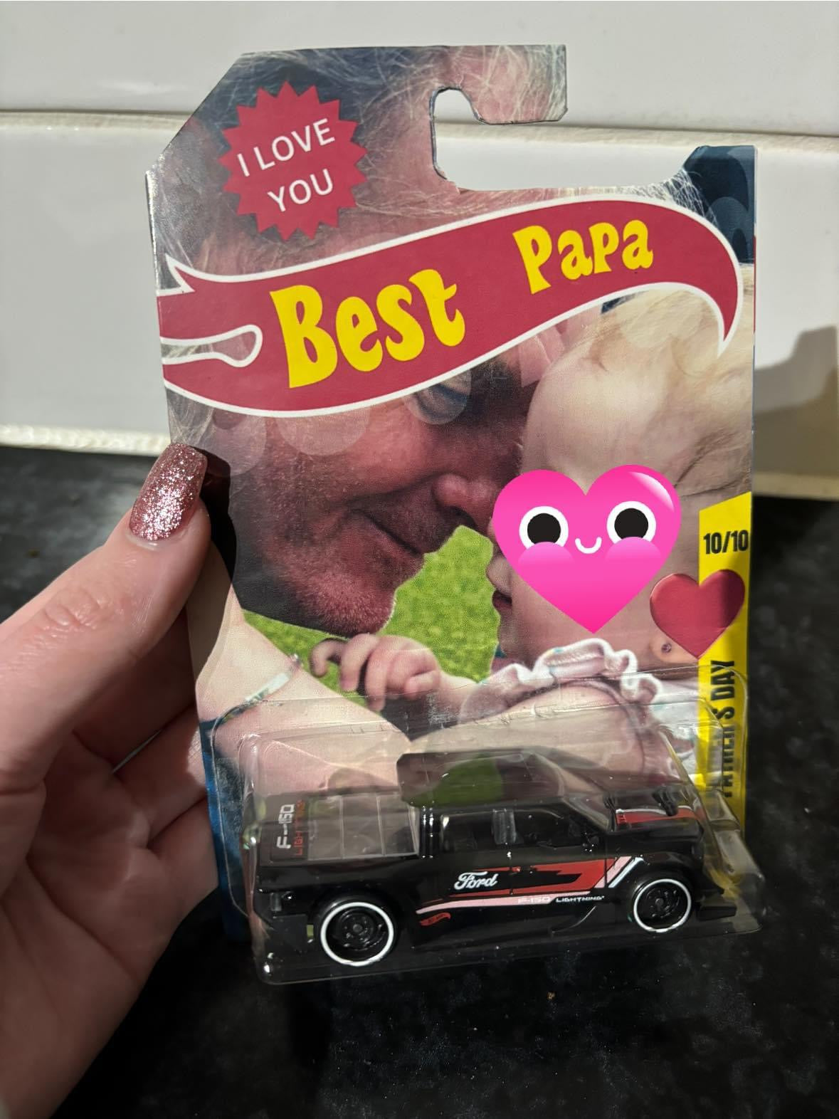 Personalised hot wheels car