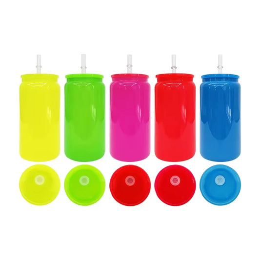 Neon 16oz libbey glass