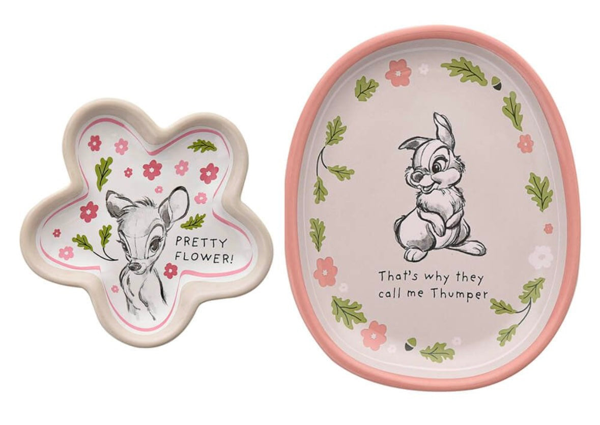 DISNEY HOME: FOREST FRIENDS SET OF 2 TRINKET DISHES