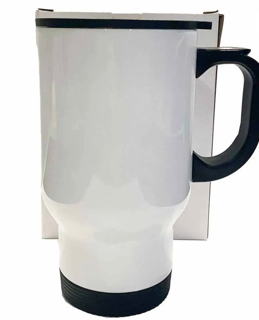 Travel coffee mug with handle