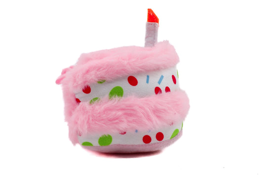 Birthday cake squeaky toy