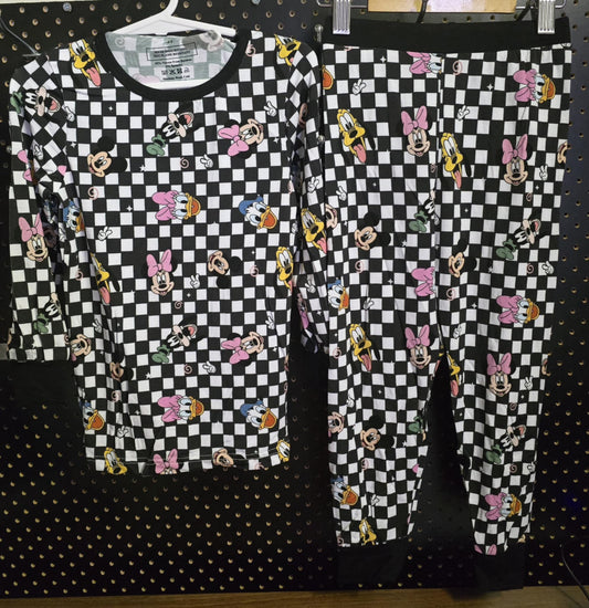 Checkered mouse 2 piece set