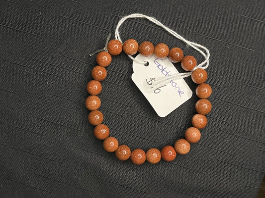 Goldstone beaded bracelet