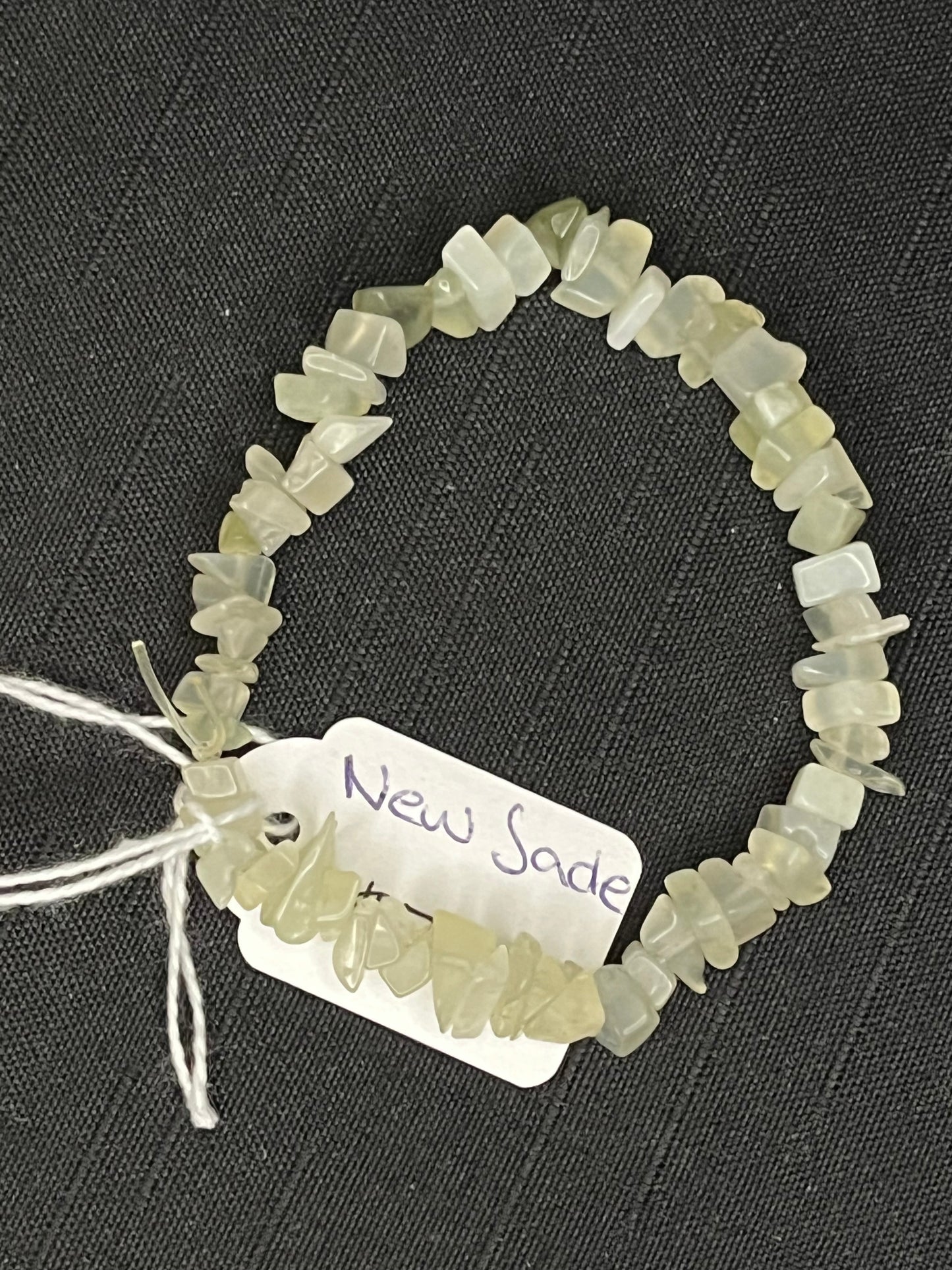 New jade chip bracelet