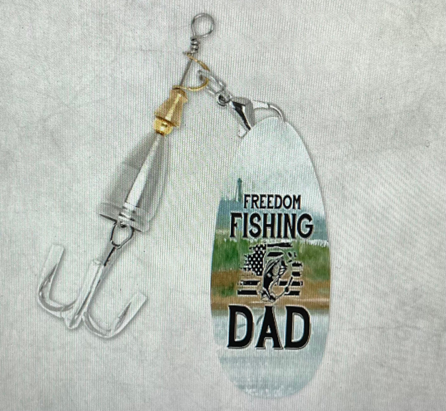 Fishing lure keychain