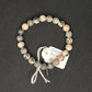 Zebra jasper beaded bracelet