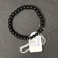 Onyx beaded bracelet
