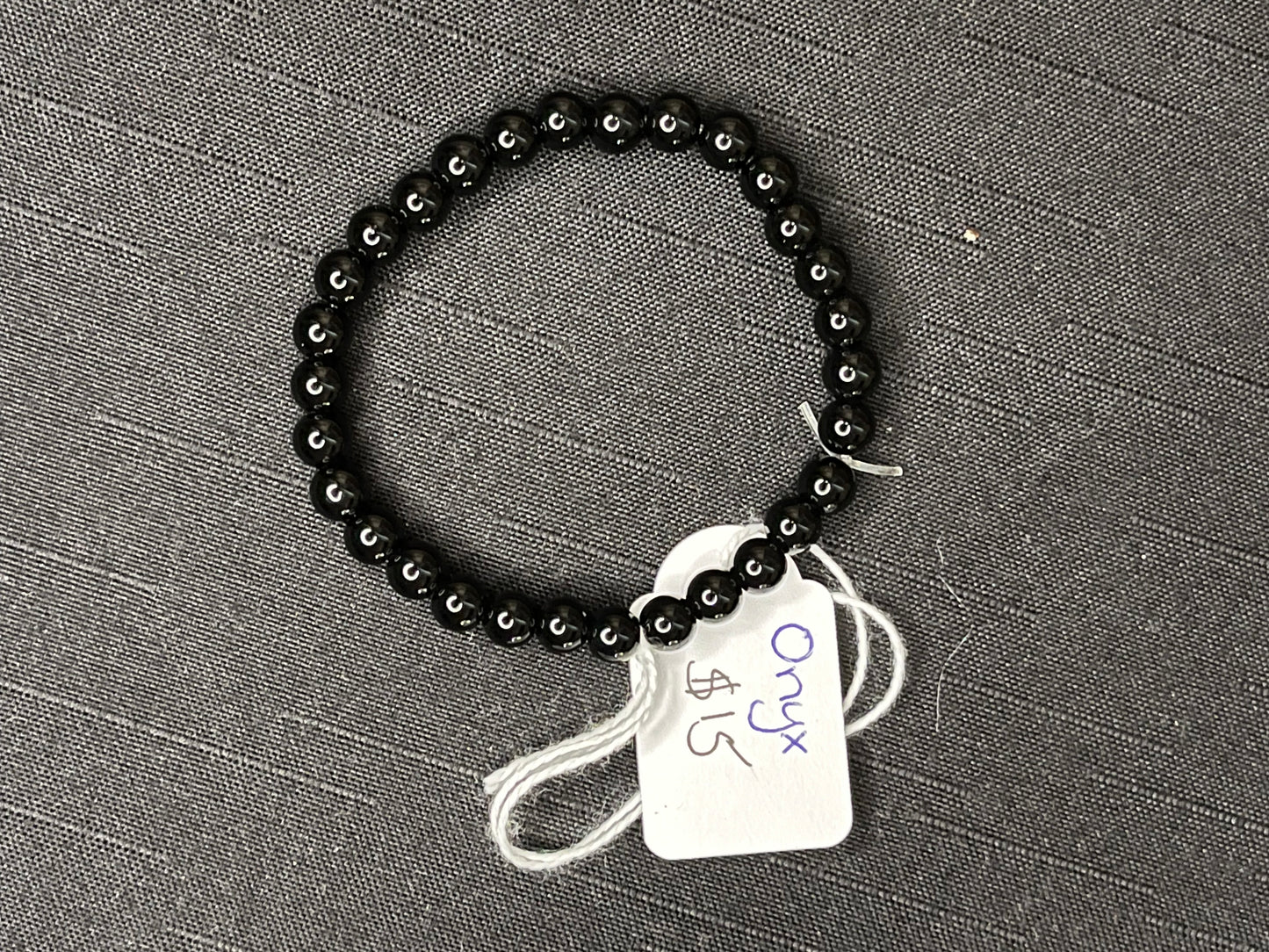 Onyx beaded bracelet