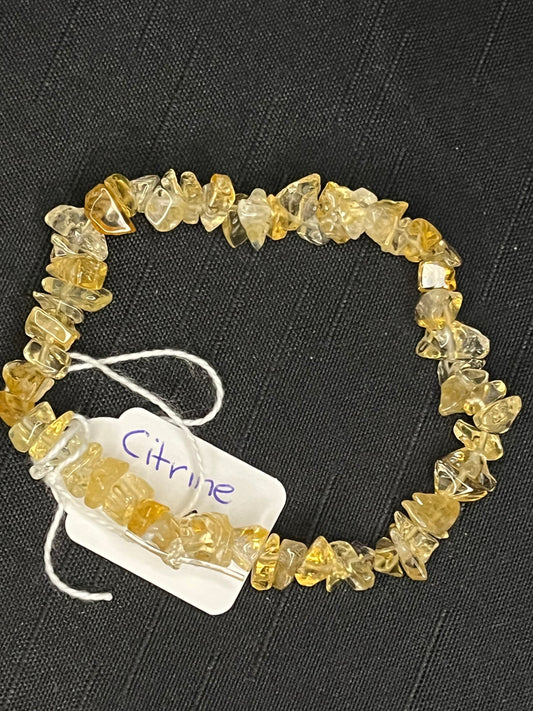 Citrine chip bracelet