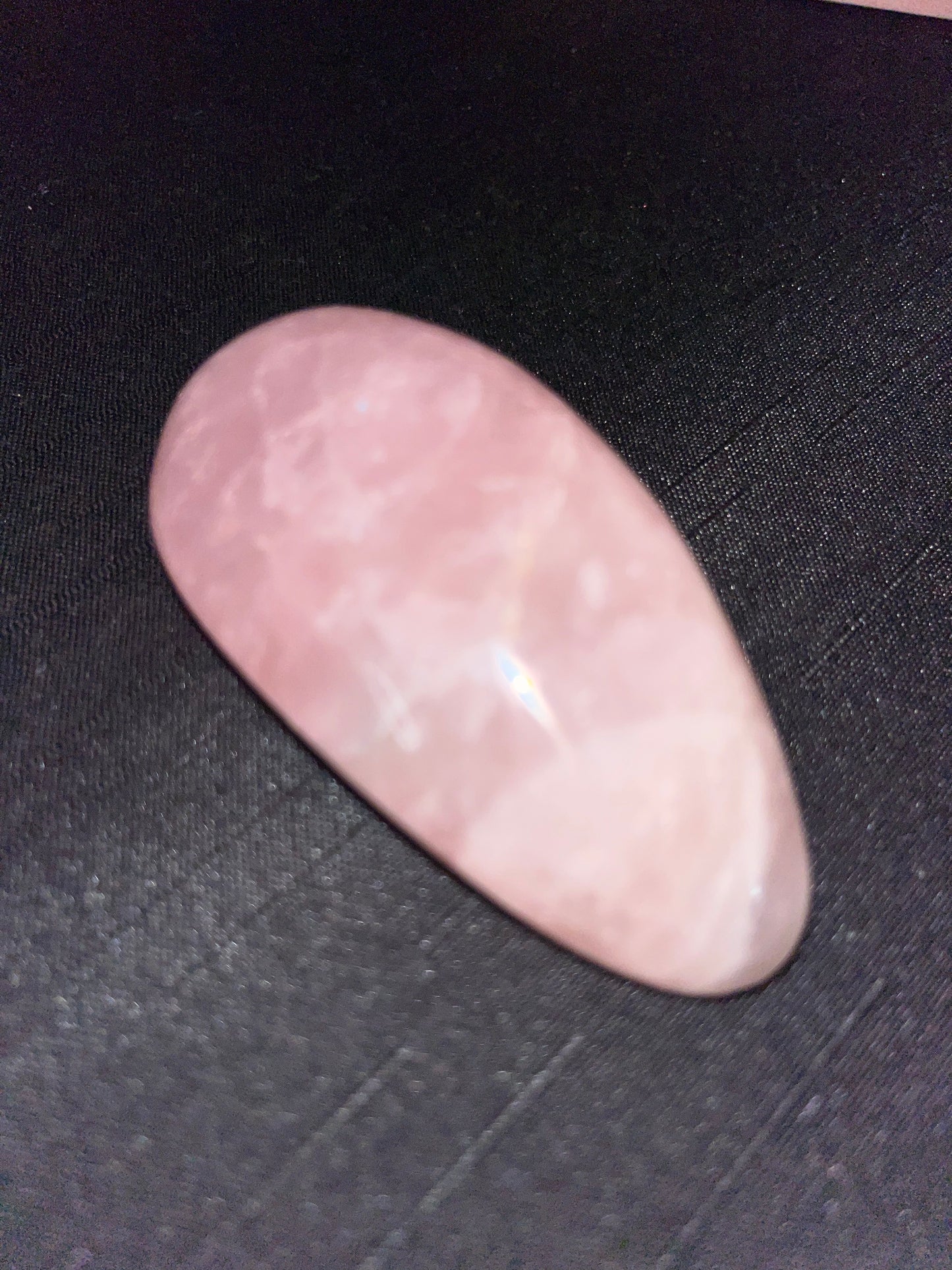 Rose quartz palm wand