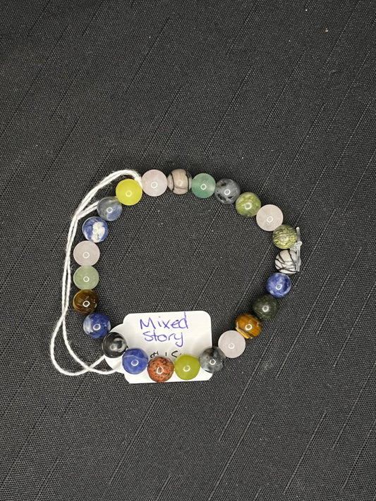 Mixed story beaded bracelet