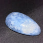 Blue calcite palm wand