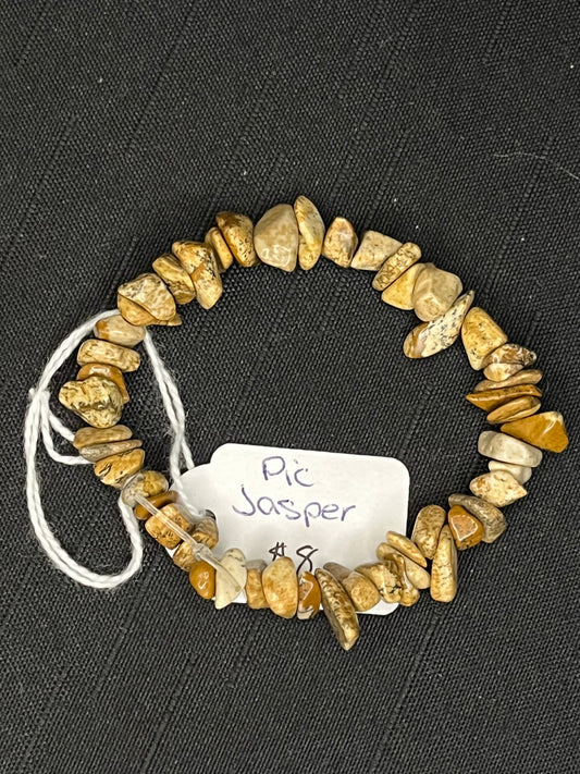 Pic jasper chip bracelet