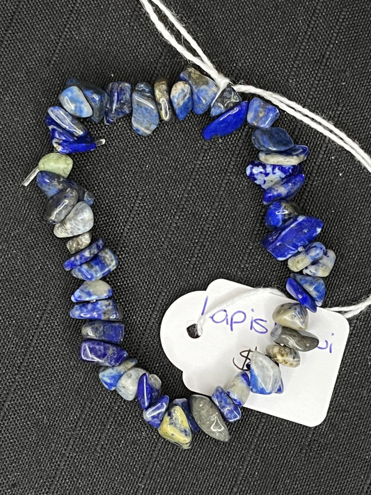 Lapis lazuli chip bracelet