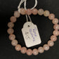 Rose quartz beaded bracelet